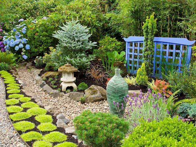 Small Corner Rock Garden Ideas