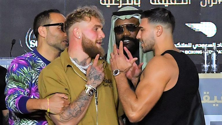 Jake Paul vs Tommy Fury: Chaos Erupts At Weigh-In Ahead Of Saudi Arabia Bout